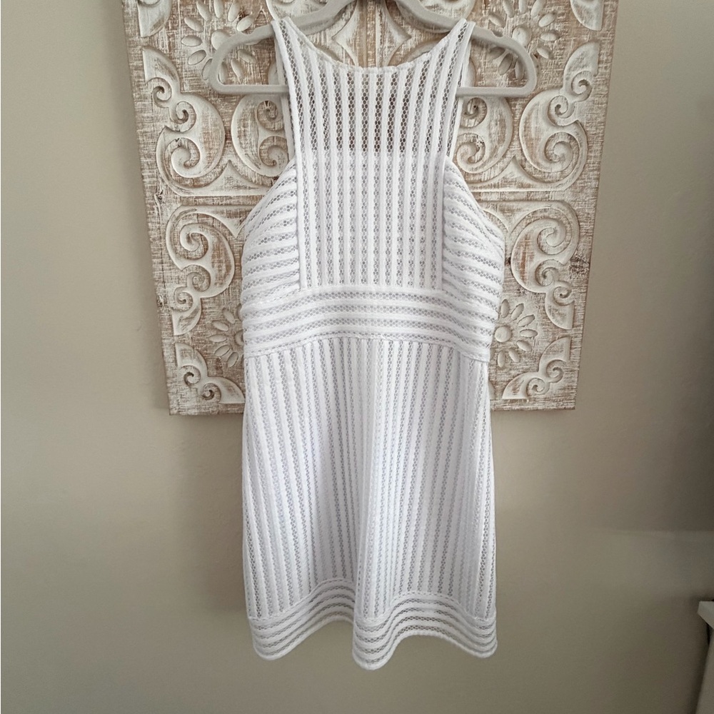 Lilly Pulitzer White Dress with Pink Label